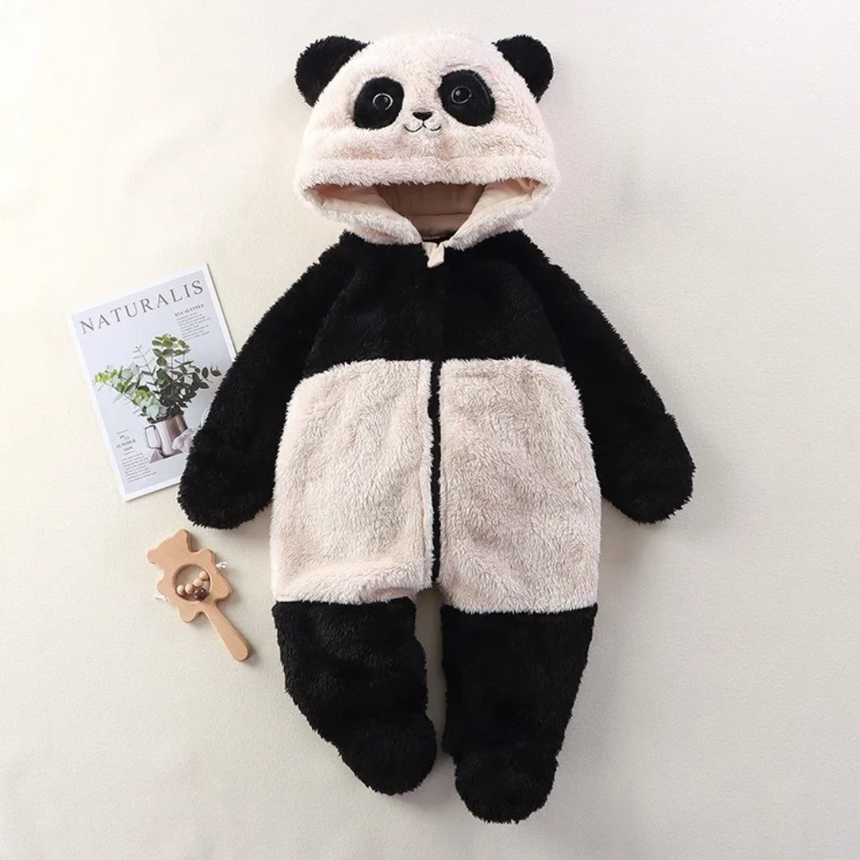CozyBear – Zacht & Warm – Baby Onesie met Dieren Capuchon