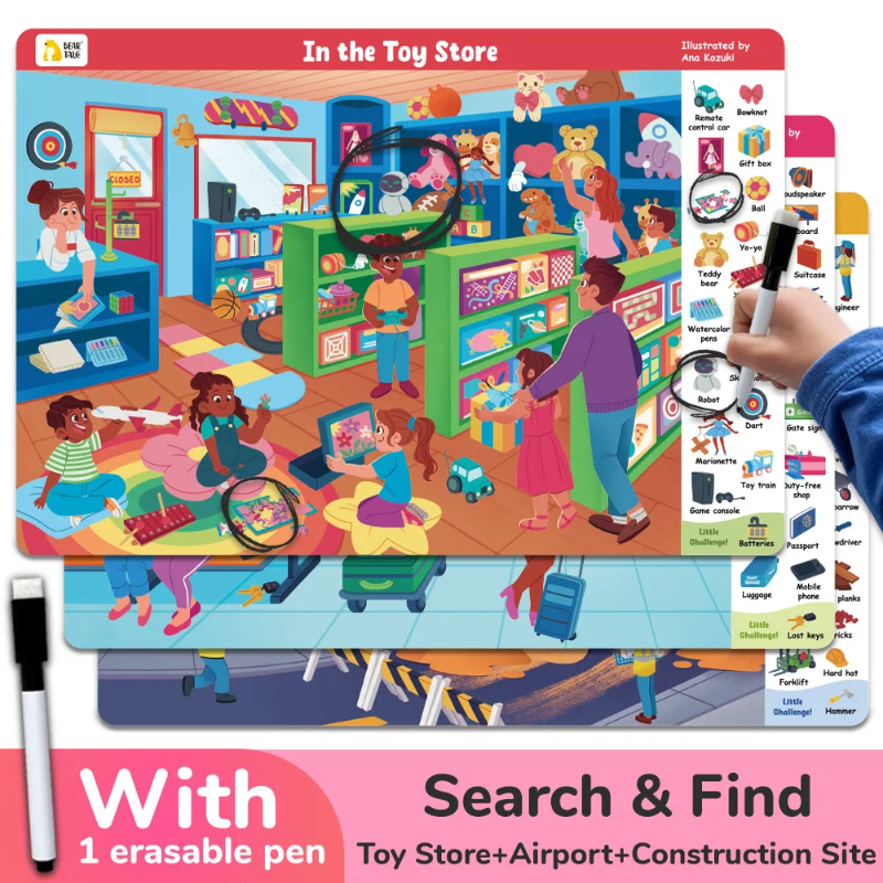 Search and Find Game – Leren & Speels – Activiteiten Boek