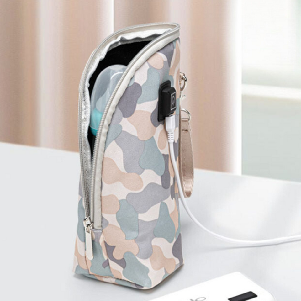 Nurtura – Warm & Onderweg – Draagbare Babyflessenwarmer