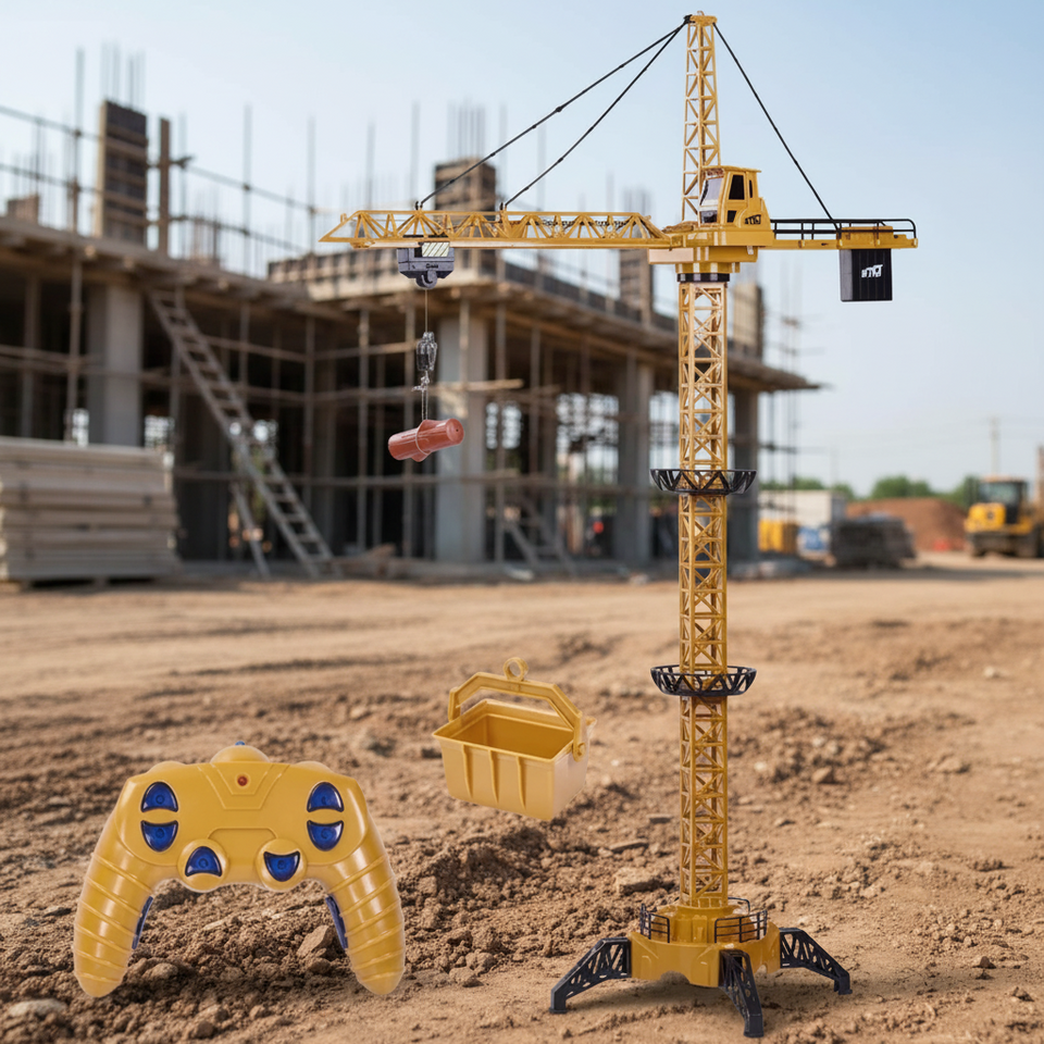 CranePro – Interactief & Realistisch – RC Torenkraan Speelgoed
