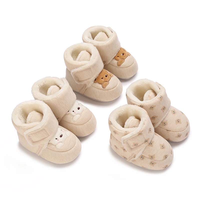 TinyBoots – Knus & Comfortabel – Pluche Babyschoenen voor Winter