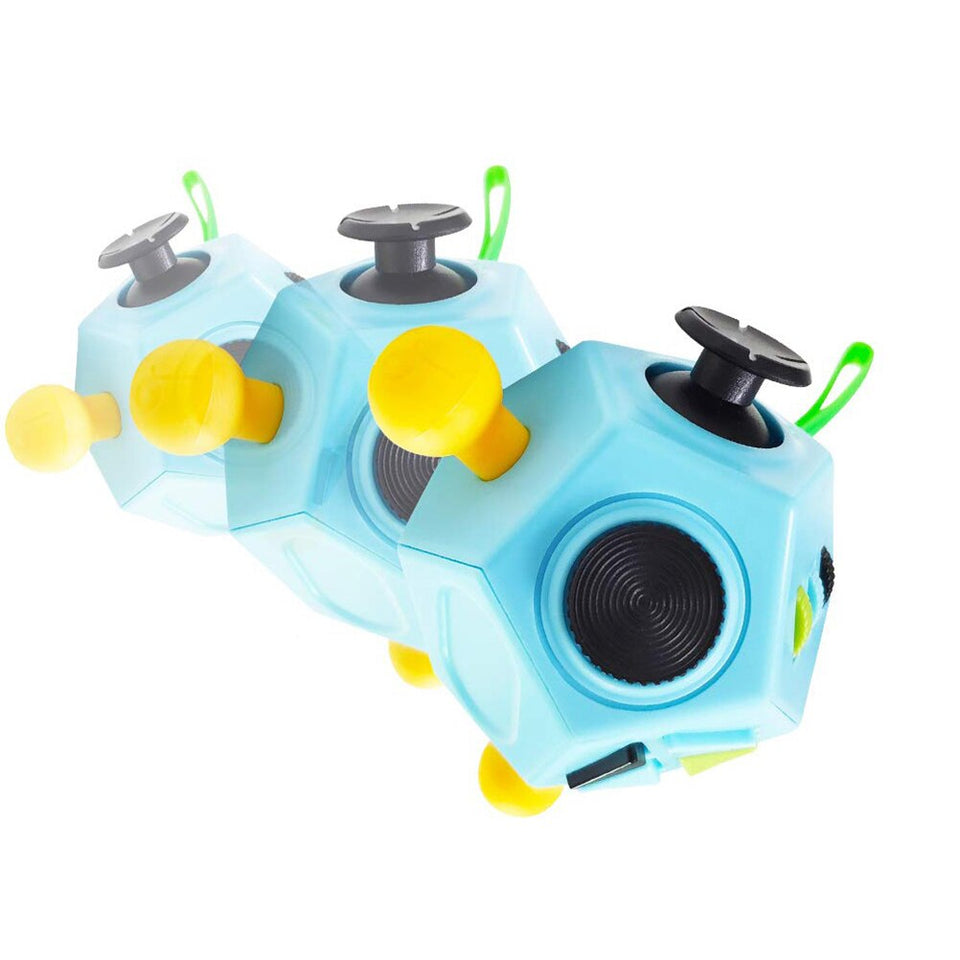 12-Sided Decompression Toy™ - Verlicht de stress - Sensorische Speelkubus