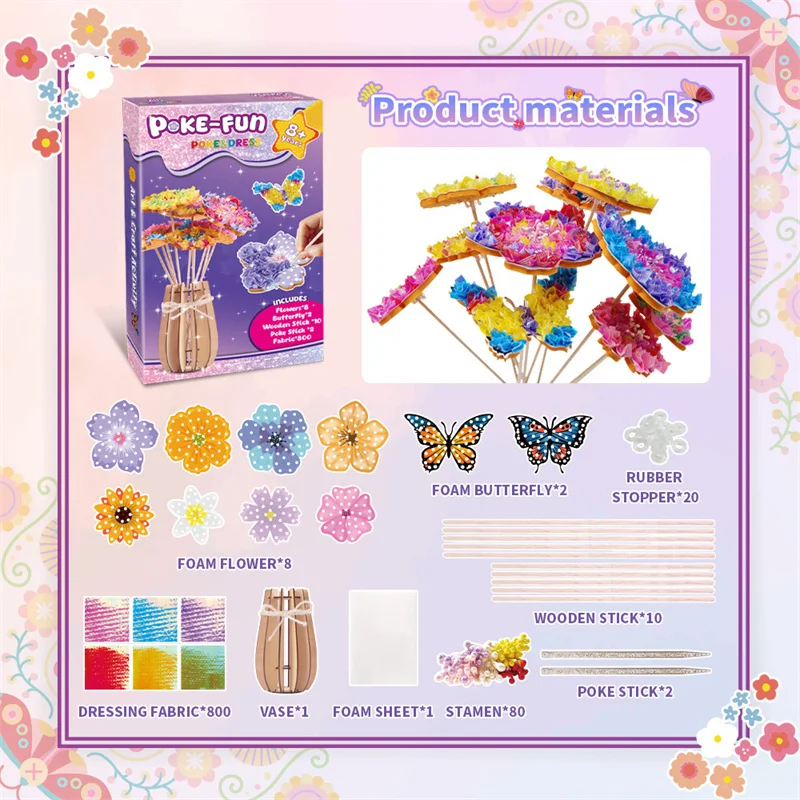 DIY Flower Poke Art – Creatief & Leerzaam – Bloemen Knutsel Set