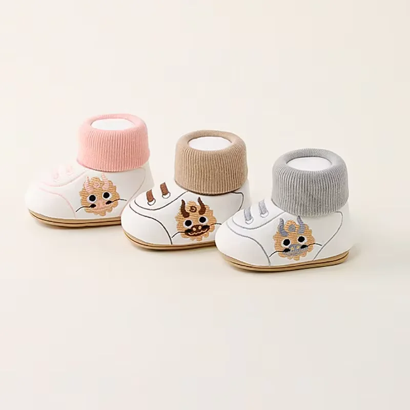 LittleCloud – Knus & Praktisch – Warme Babyschoenen met Hoge Sok