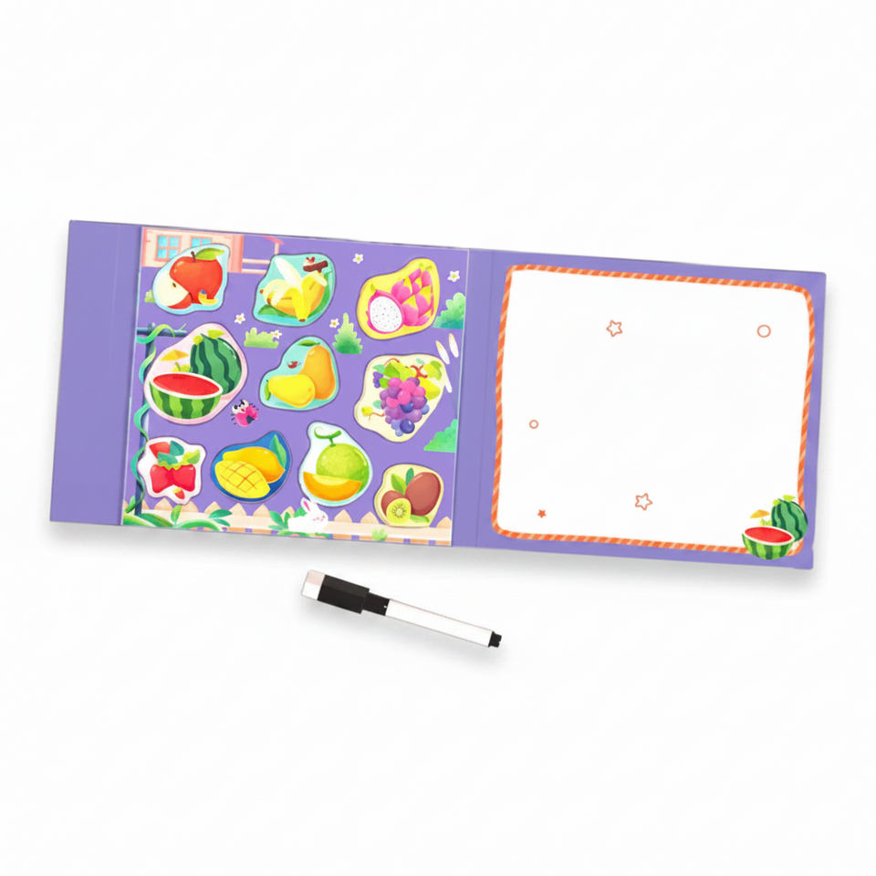 SmartMatch – Speels & Leerzaam – Magnetisch 2-in-1 teken- en puzzelboek