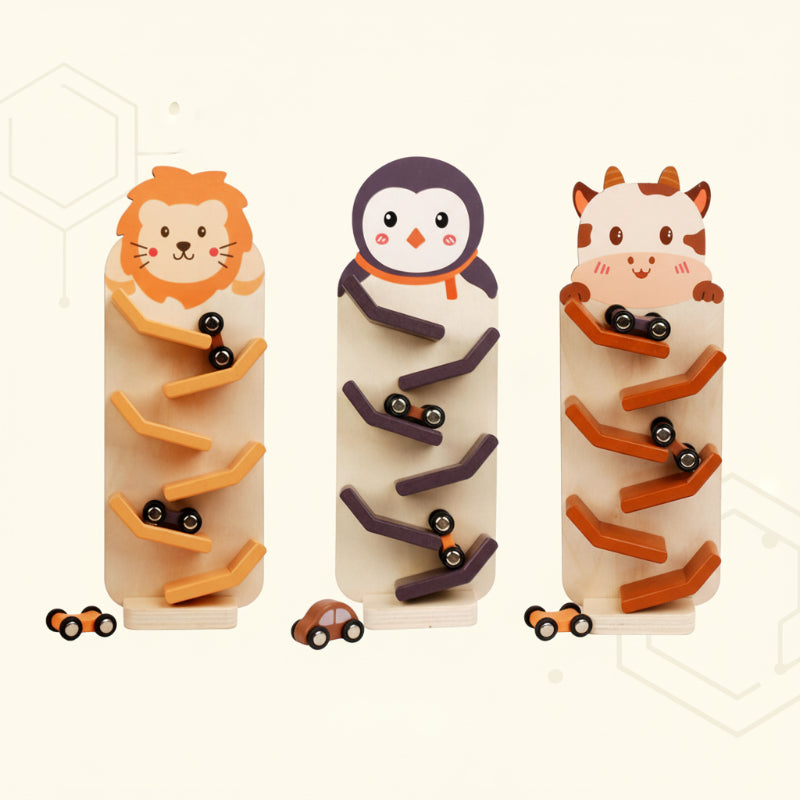 SpeedSlide – Actief & Speels – Houten Auto Rollerbaan