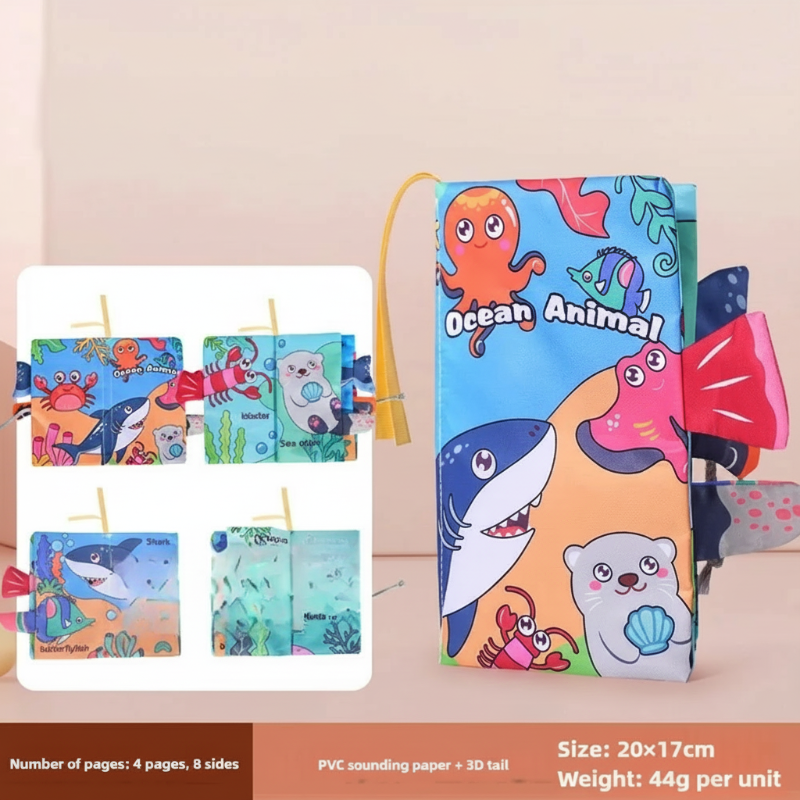 SoftTails – Kleurrijk & Sensorisch – Baby staartboekje