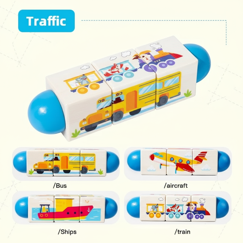 WoodiTurn – Leerzaam & Leuk – Roterende Puzzel