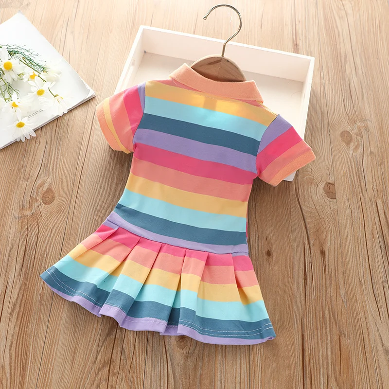 RainbowBabe – Fris & Kleurig – Kinder Polo Jurk