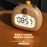 CappyClock – Schattig & Multifunctioneel – Digitale Kinderwekker met Nachtlampje