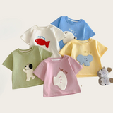 LittlePatch – Cartoon & Leuk  – Kinder T-shirt met Cartoon Patches