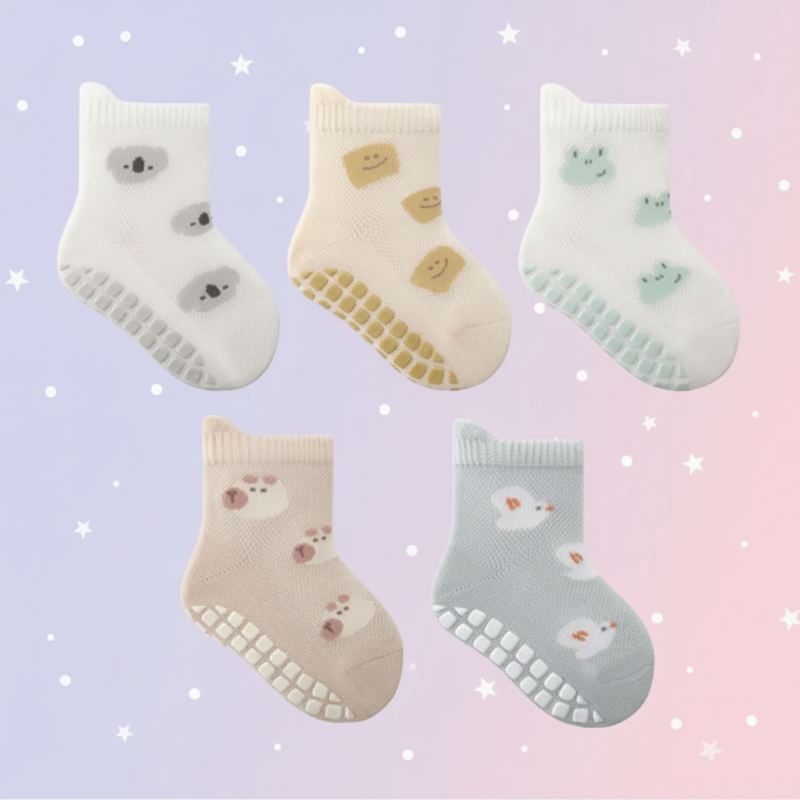 Soft Grip Socks – Zacht & Praktisch – Baby Antislip Sokken