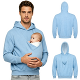 CuddleDad – Comfortabel & Praktisch – Heren Hoodie met Baby Buidel