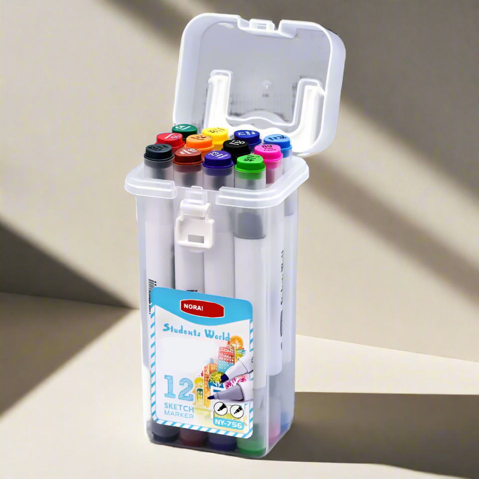 HighlightPro – Dubbel & Kleurrijk – Geurloze & Afwasbare Schoolstiften