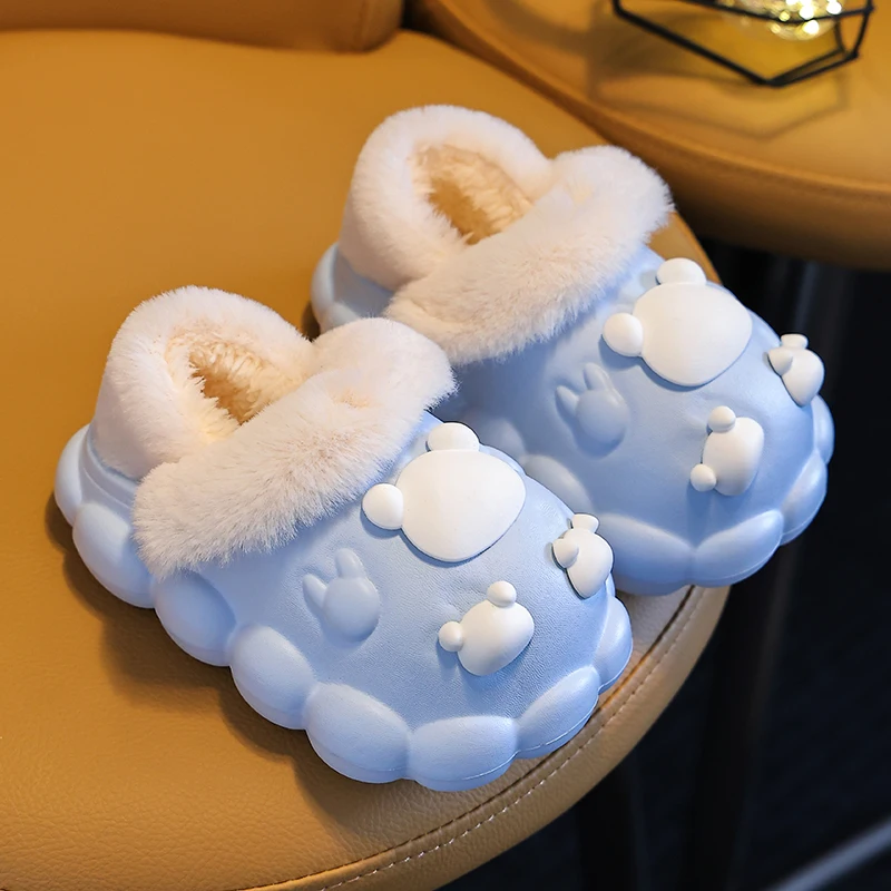 CloudWalk – Zacht & Knus – Warme Pluche Kinderpantoffels