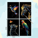 GlowArt – Glow-in-the-dark – Kraskaarten Set