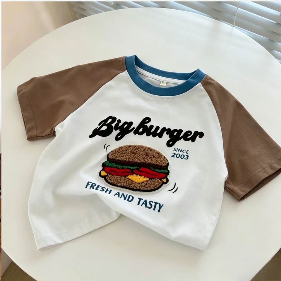 StreetBoy – Stoer & Comfortabel – Kinder T-shirt met Raglan Mouwen en Print
