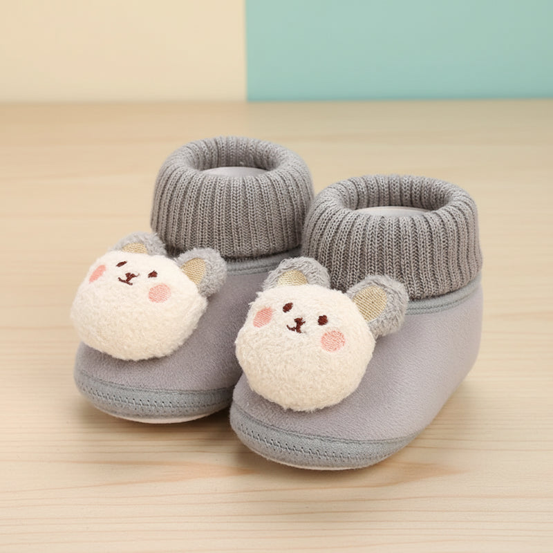 CuddleSteps – Warm en antislip – Dieren Baby Sloffen