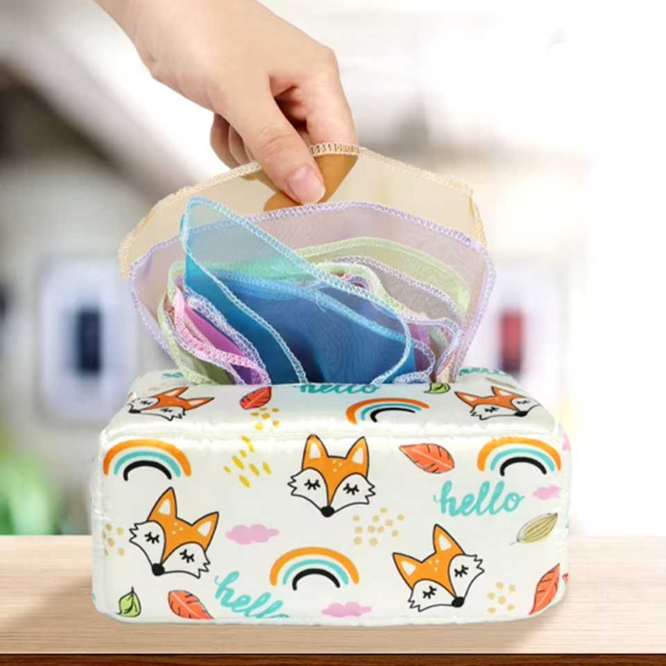 KleurenKracht – Ontwikkeling & Zintuigen – Montessori Sensorische Tissuebox