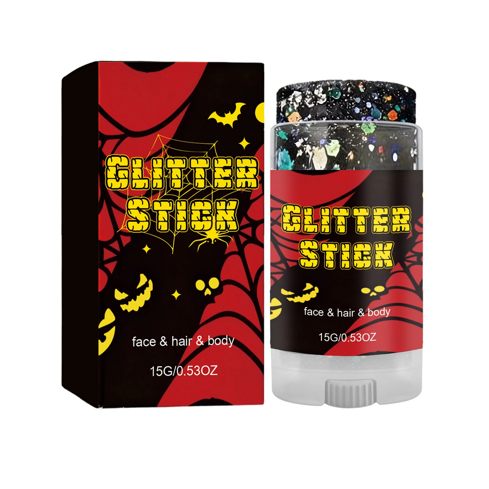 GlitterPop – Sprankelend & Feestelijk – Halloween Glitter Stick voor Gezicht, Haar en Lichaam