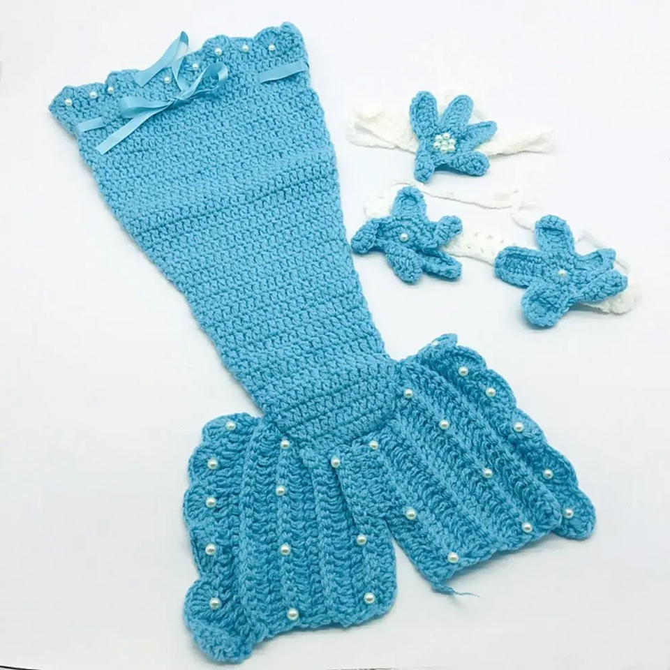 OceanPrincess – Betoverend & Comfortabel – Baby Zeemeermin Set
