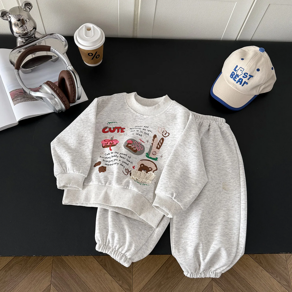 MiniBuddy – Zacht & Praktisch – Kinder Sweater Set met Lange Mouwen