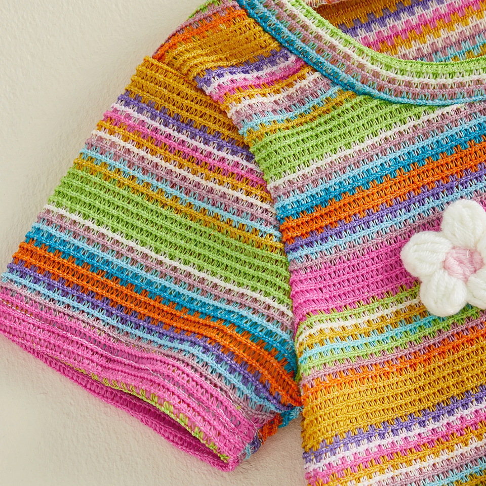 RainbowBloom – Kleurrijk & Schattig – Kinder Outfit 'Flower Power'