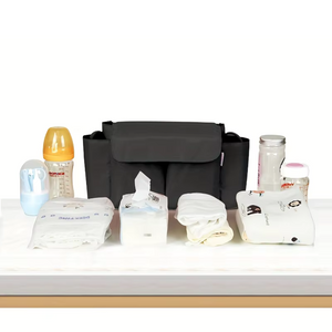 ToddlerOrganizer – Waterafstotend & Ruim – Kinderwagen Organizer met Flessenhouders