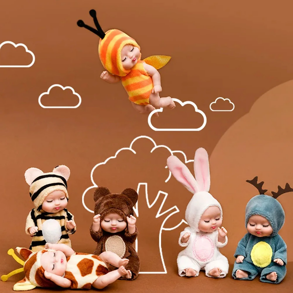 LittleDolly – Cute & Cozy – Baby Doll in a Cheerful Animal Costume