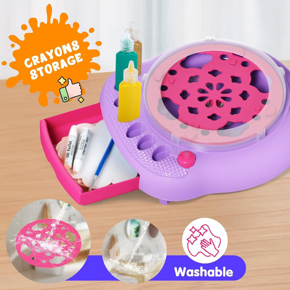 SpinArt – Creatief & Educatief – DIY Verf Spinmachine