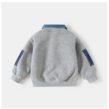 CoolJunior – Warm & Stijlvol – Jongens Trui met Denim Kraag