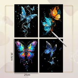 GlowArt – Glow-in-the-dark – Kraskaarten Set