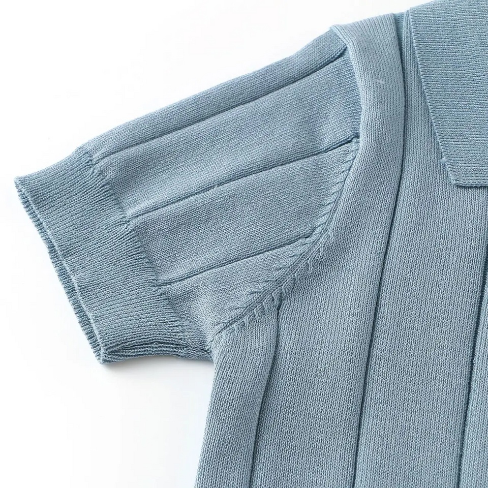 MiniLuxe – Elegant & Comfortabel – Polo Shirt met Gebreide Stof