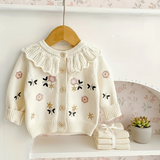 FloraKnit – Warm & Modieus – Gebreid Vestje met Bloemendetails