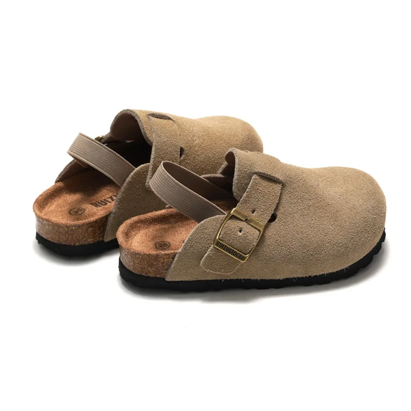 LittleWalk – Comfortabel & Trendy – Suède Clogs Sandalen