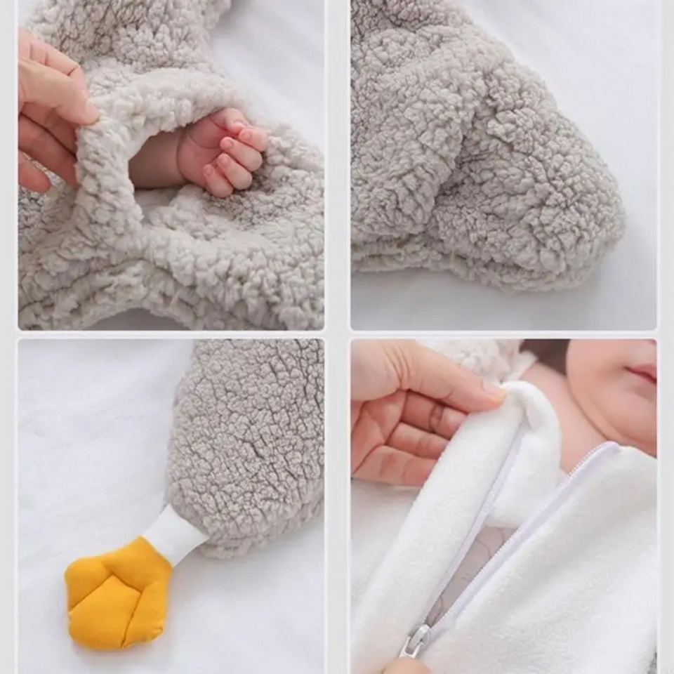 LittlePenguin – Zacht & Warm – Baby Pinguin Jumpsuit Slaapzak