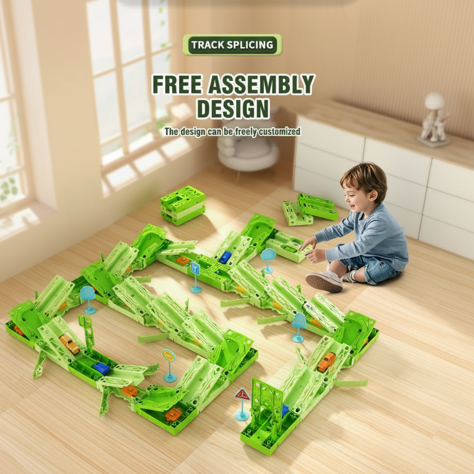 GravityRacer – Leerzaam & Leuk – DIY Voertuigen Track Set