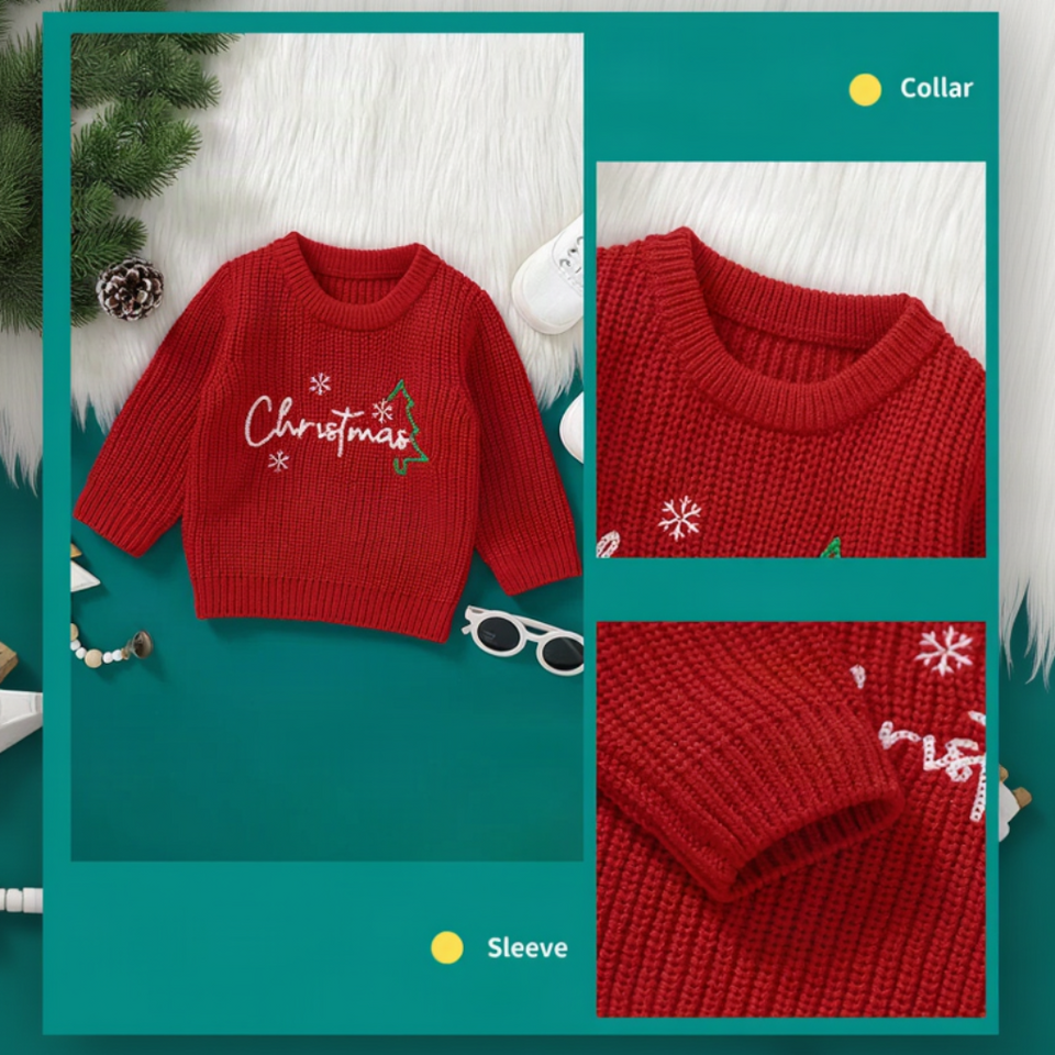 JoyKnit – Knus & Warm - Kersttrui met tekst