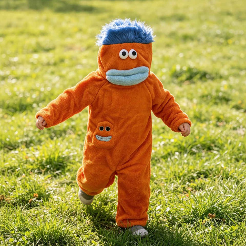 LittleMonster – Comfortabel & Schattig – Kinder Onesie met Grappig Monsterontwerp