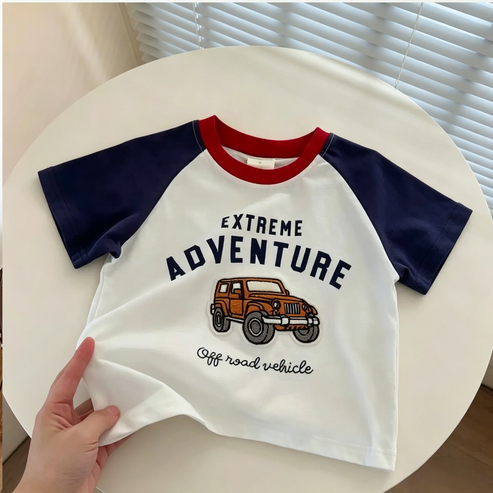 StreetBoy – Stoer & Comfortabel – Kinder T-shirt met Raglan Mouwen en Print