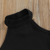 MiniFashionista – Elegant & Trends – Meisjes Set met Top, Short en Heuptasje