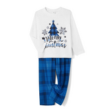 BlueChristmas – Elegant & Feestelijk – Familiepyjama met Kerstboomdesign