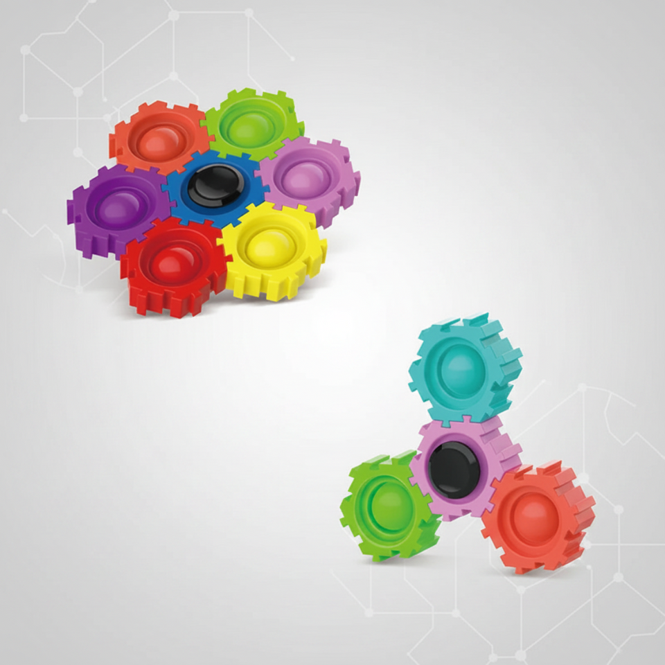 GearSpin – Educatief & Interactief – Stressverlichting Speelgoed