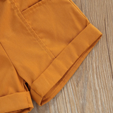 MiniFashionista – Elegant & Trends – Meisjes Set met Top, Short en Heuptasje