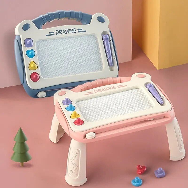 Magnetisch Tekenbord met Pen en 400 Stalen Balletjes – Toi-Toys Magnetisch Tekenbord met Pen en 400 Stalen Balletjes – Toi-Toys