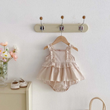 TinyBloom – Schattig & Zacht – Baby & Peuter Jurkje met Ruches