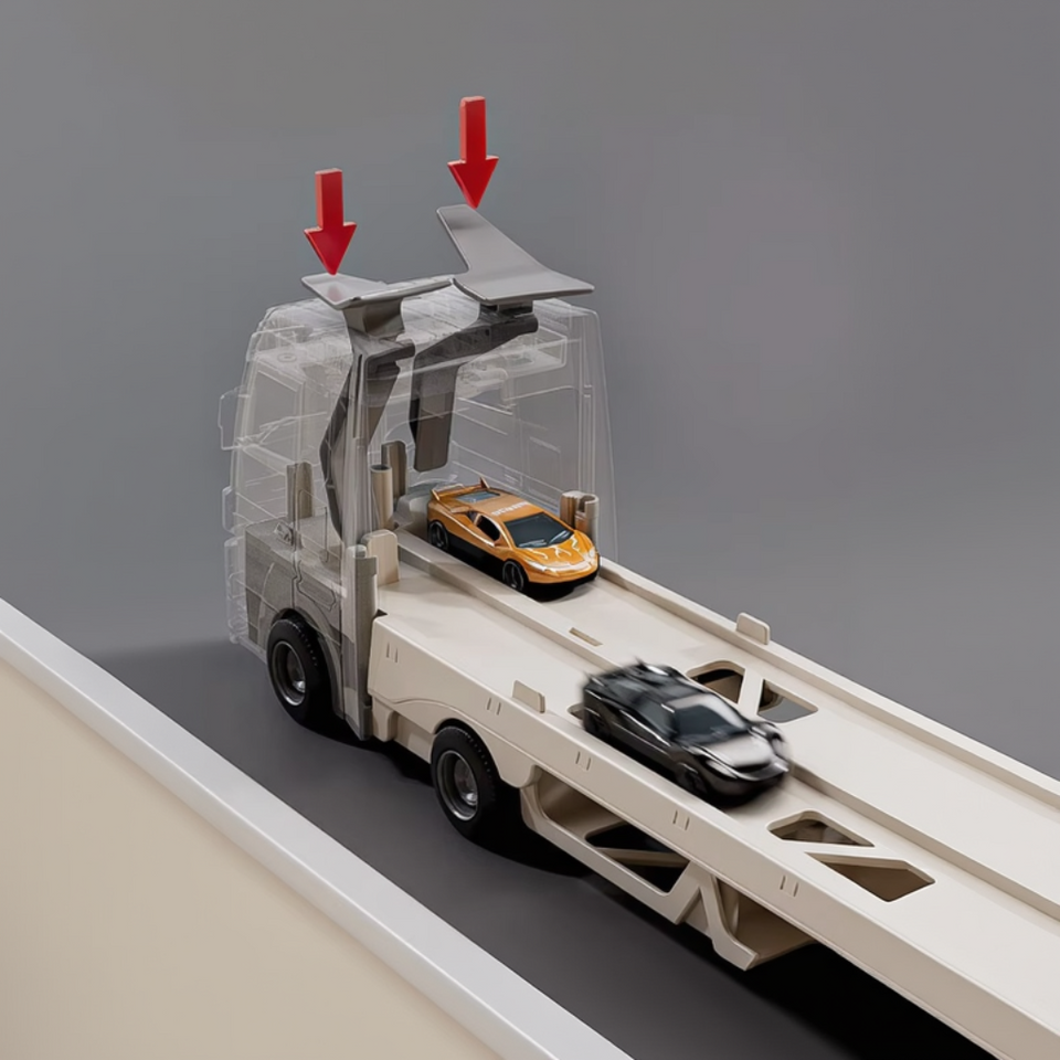 CarHauler – Speels & Avontuurlijk – Autotransporter Speelset met Raceauto’s