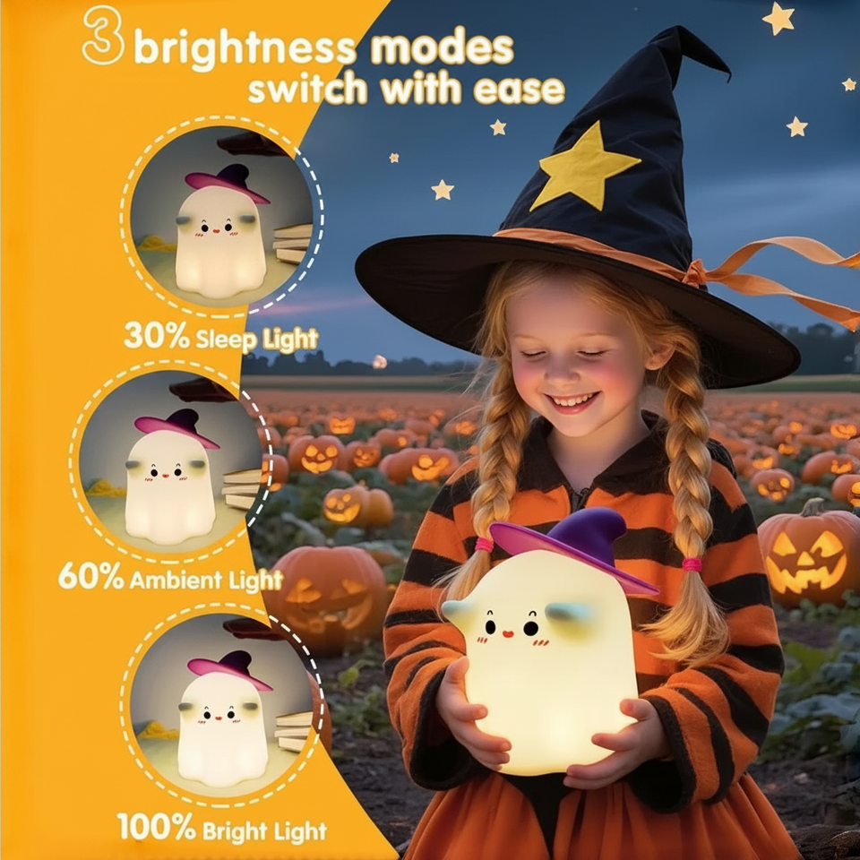 SpookyGlow – Schattig & Sfeervol – Halloween Nachtlampje