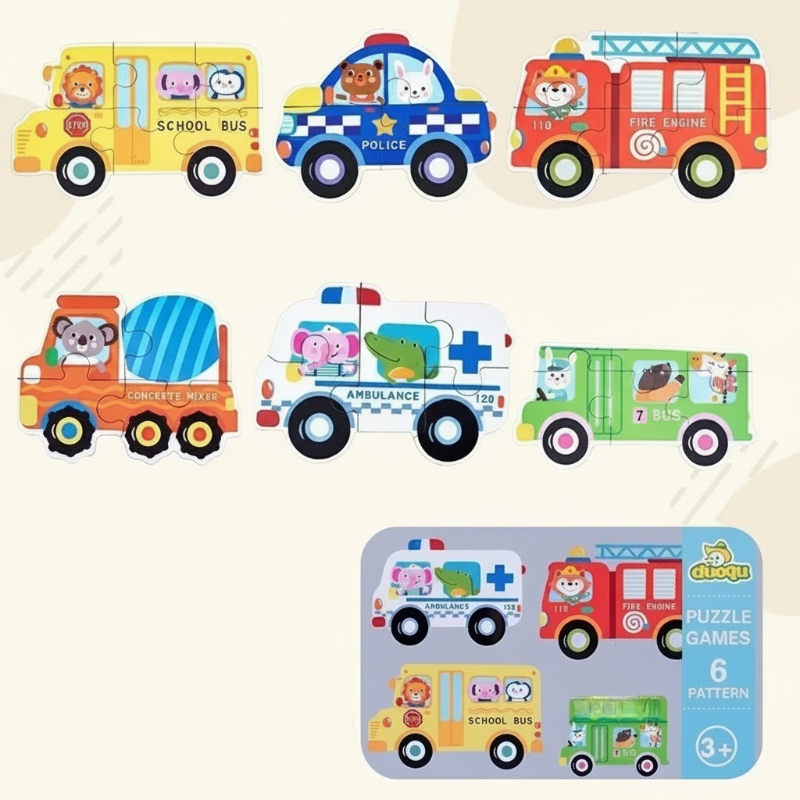 BrainBox – Leren & Spelen – 3D Houten Puzzel