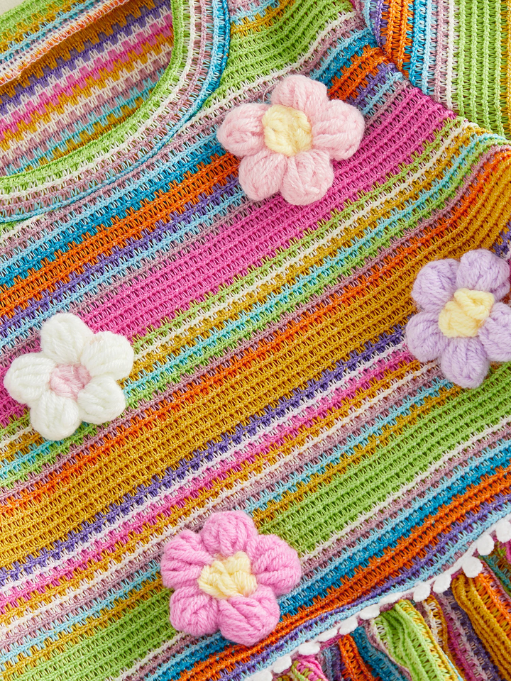 RainbowBloom – Kleurrijk & Schattig – Kinder Outfit 'Flower Power'